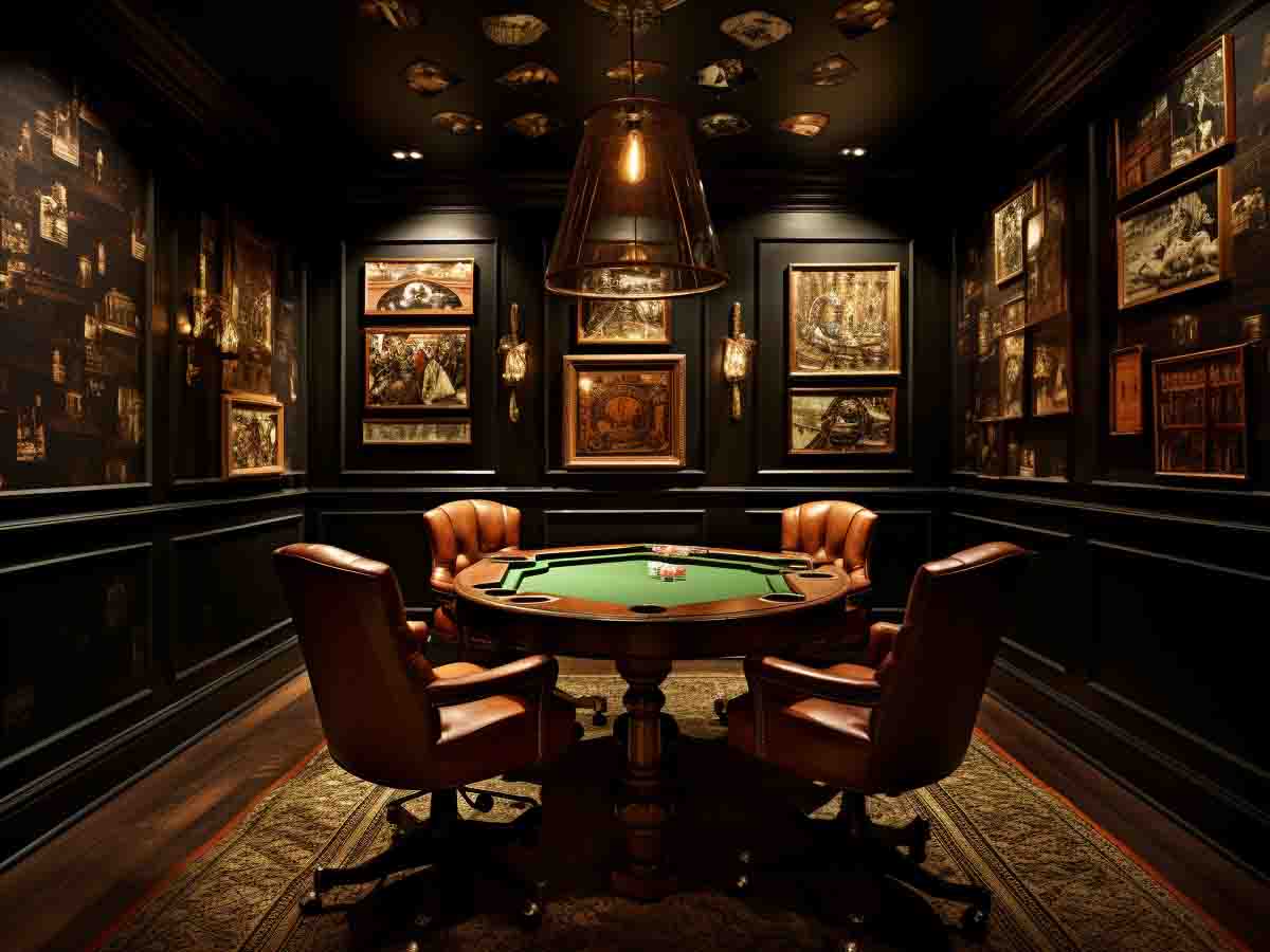 Poker room. Interior